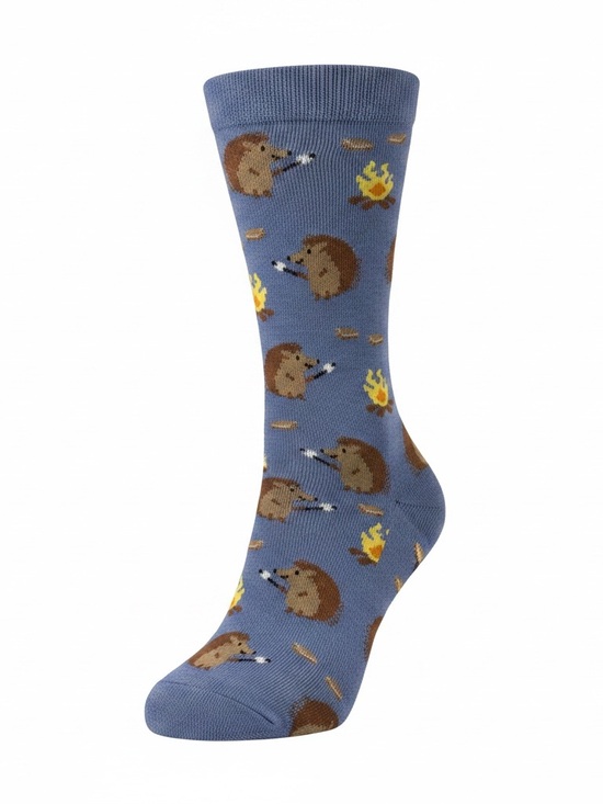 Accessories - Hedgehog Campfire Crew Socks, Blue, OS, NWT 🦔